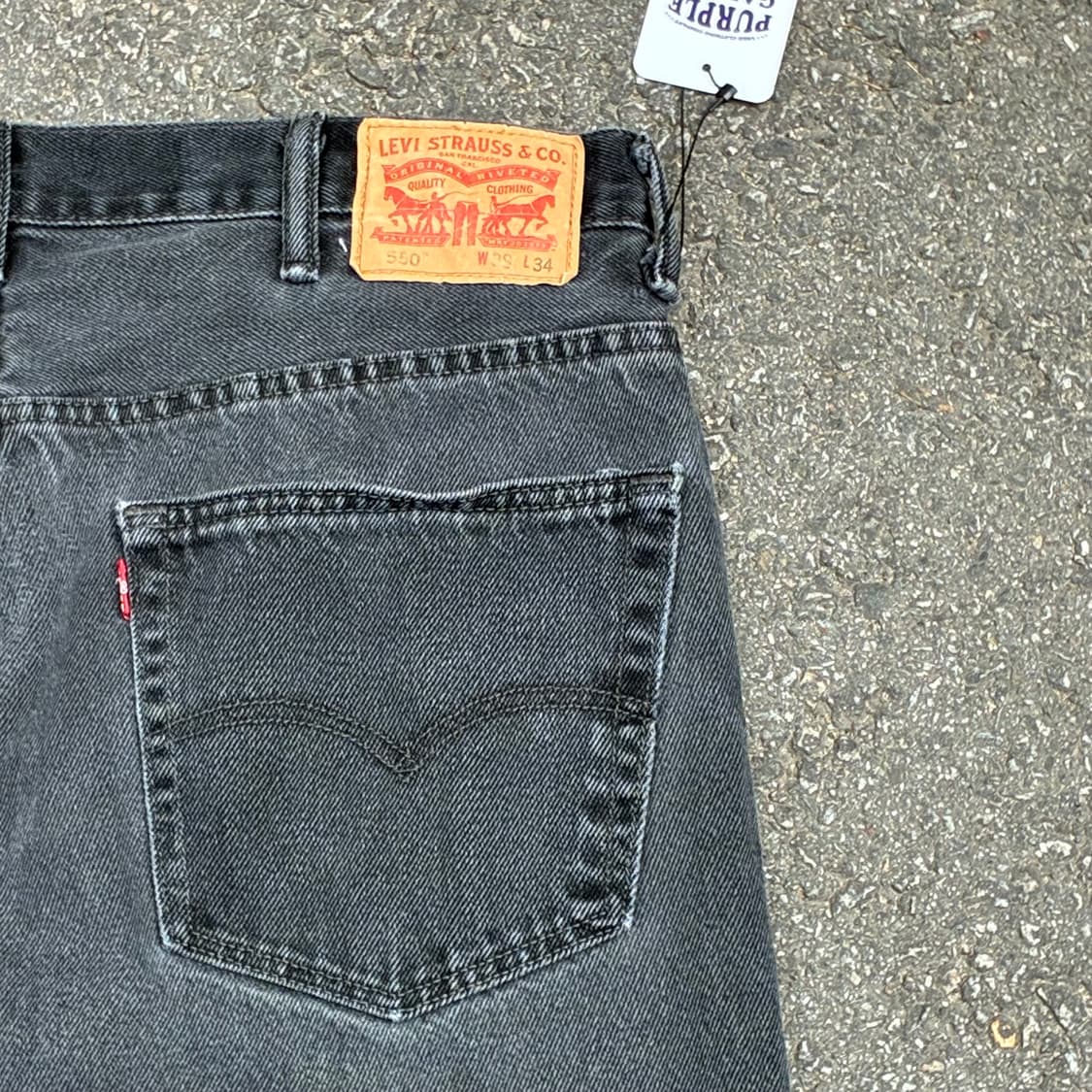 리바이스 550 블랙진 데님팬츠 p506 상품이미지8