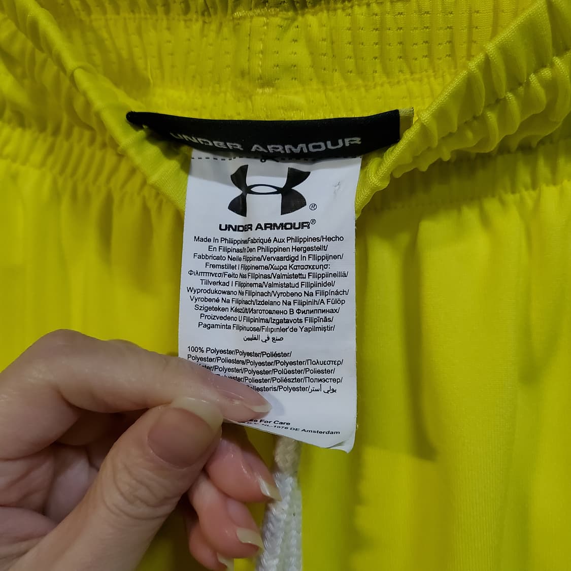 언더아머 토트넘 핫스퍼 반바지 형광 옐로우  상품이미지5