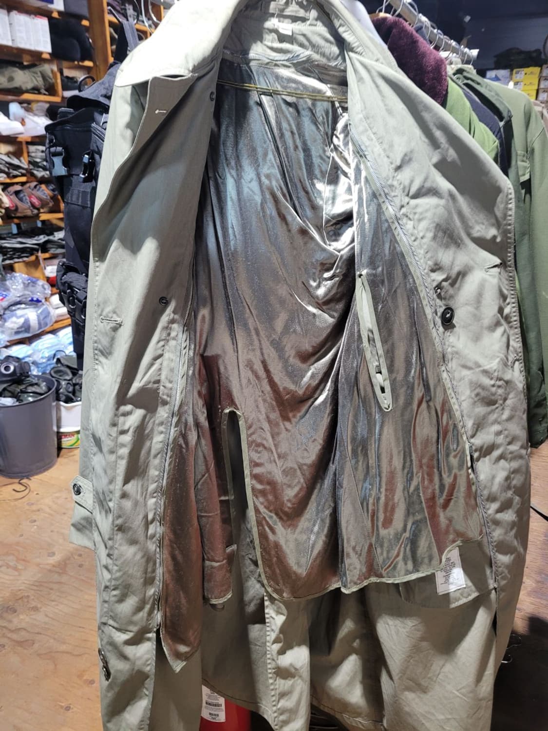 미 해병 트렌치 코트 상품이미지4