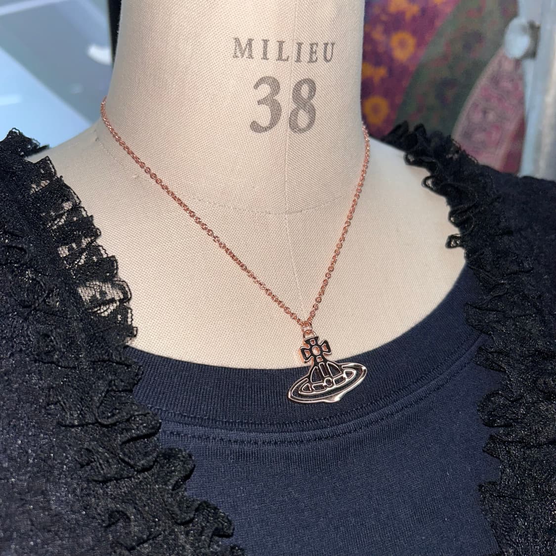 (풀박스)Vivienne Westwood Thin Necklace 상품이미지3