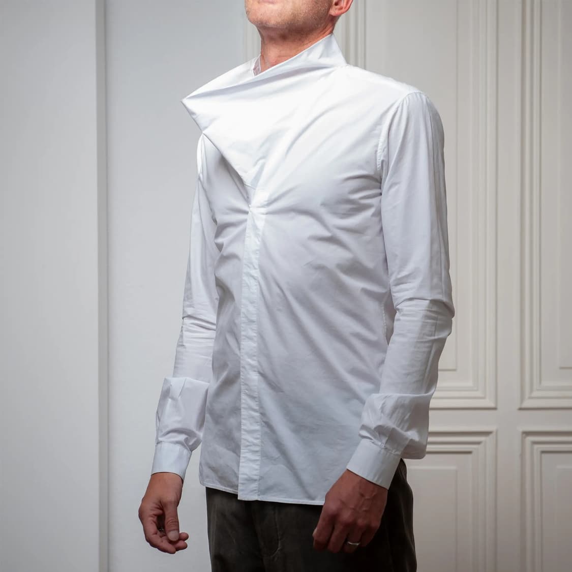 릭오웬스 - 15SS FAUN 하이넥 셔츠 - 화이트 - 42 상품이미지9