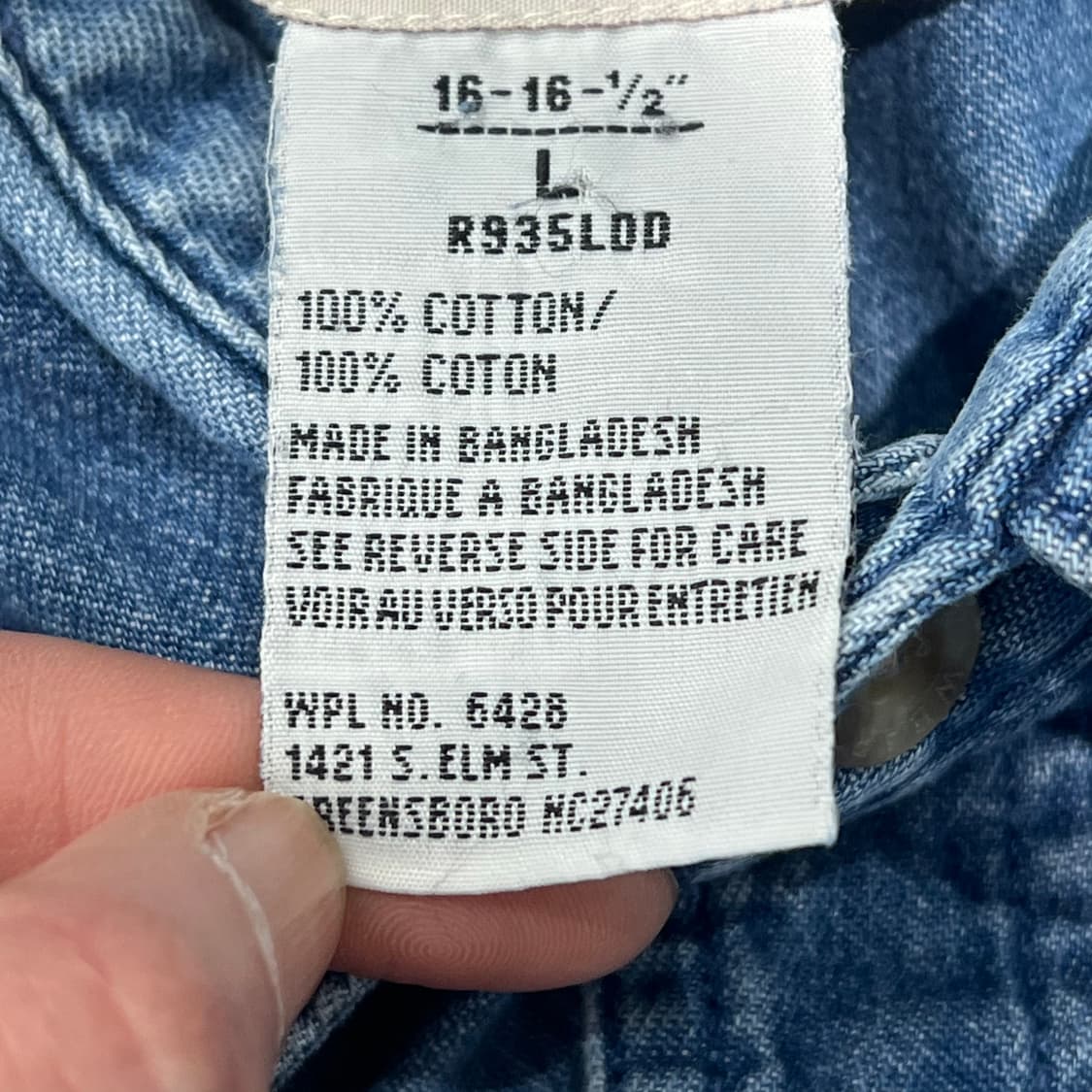 랭글러 워크 데님셔츠 s10463 상품이미지6