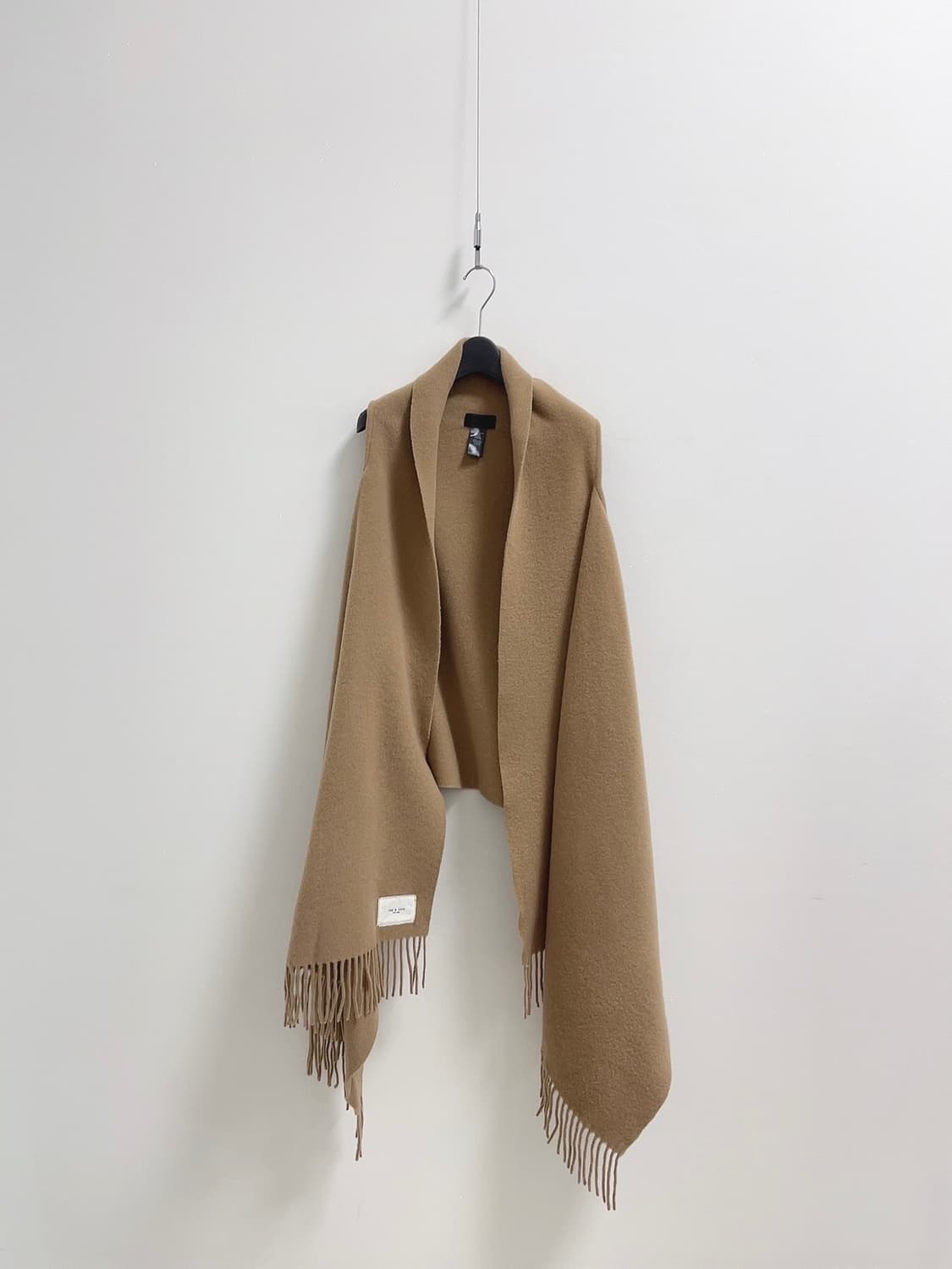 랙앤본 울 프린지 숄 베스트 상품이미지1