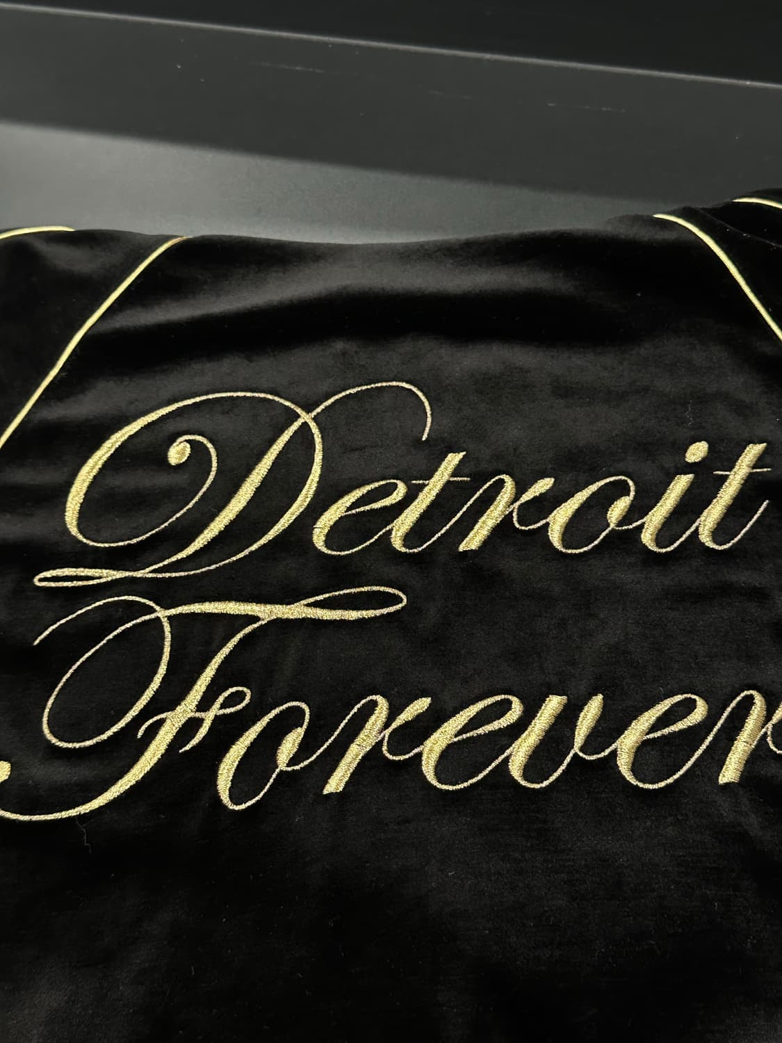 히스테릭 글래머 벨루어 골드자수 후드집업 상품이미지6