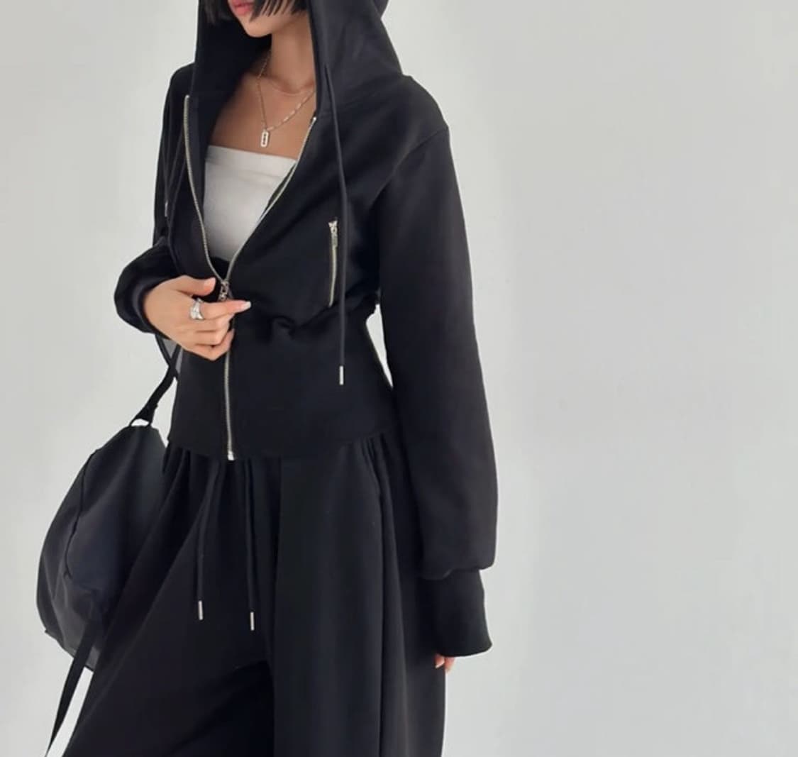 슬림 라인 후드집업 상품이미지1