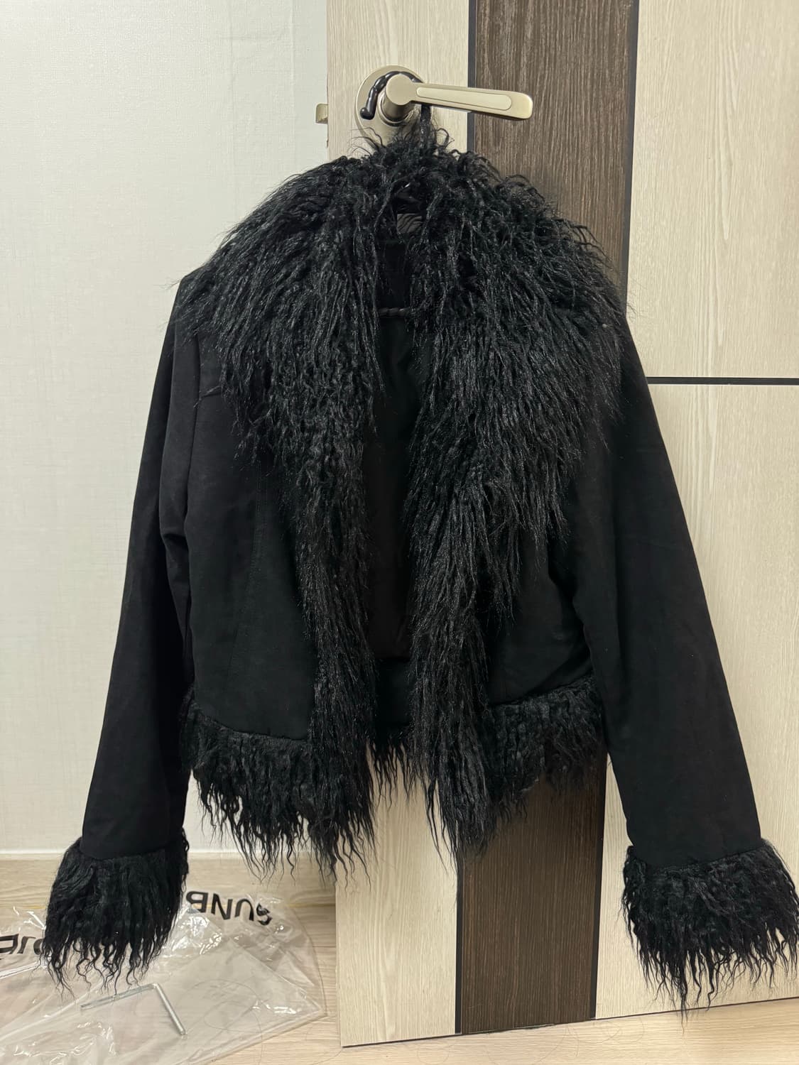 h&m 트리밍퍼 자켓 무스탕 상품이미지1