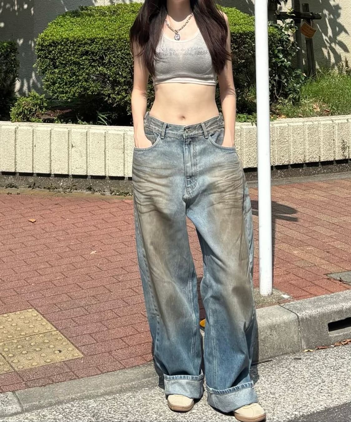 그레일즈 코티드 벌룬 데님 팬츠 상품이미지5