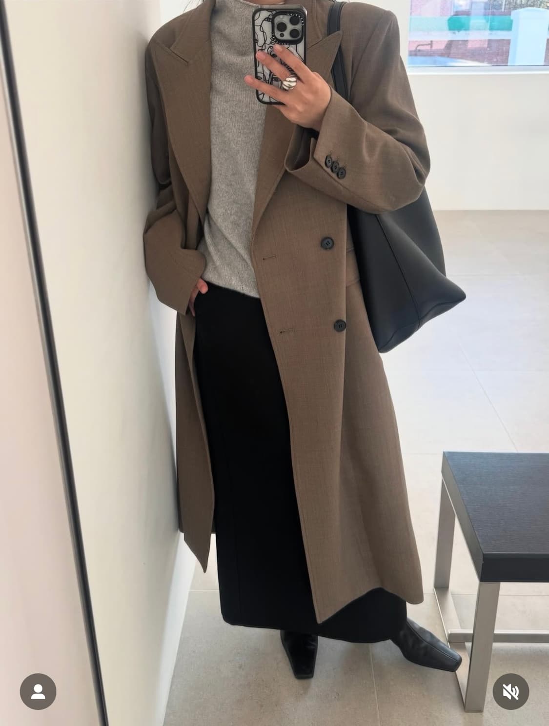 [택달린 새제품] 에토스 MAXI BUTTON LONG COAT 1사이즈 상품이미지8