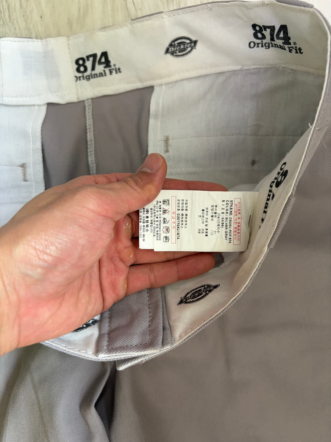 [34] 디키즈 874 오리지널핏 팬츠 그레이 상품이미지3