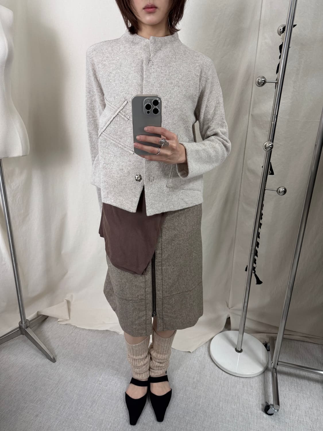 Keiko Kishi 패치워크 자켓 상품이미지2