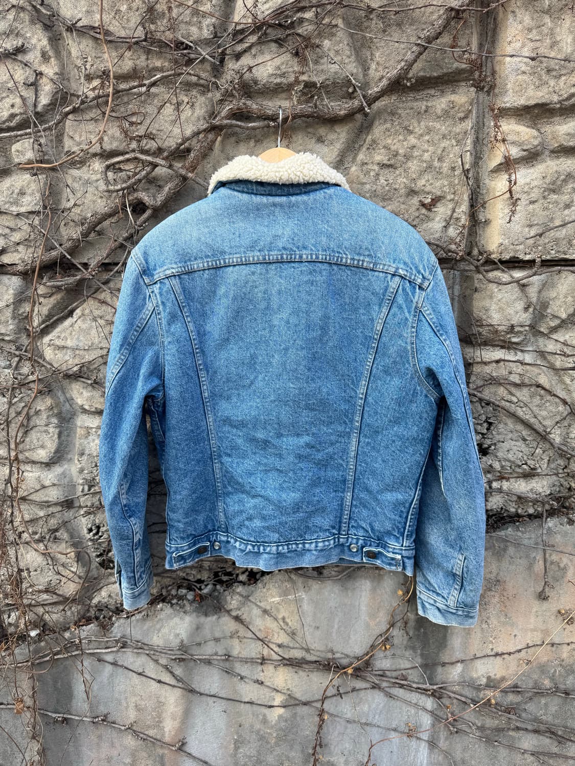 80s 리바이스 빈티지 오렌지탭 쉐르파 데님 트러커 자켓 웨스턴 상품이미지2