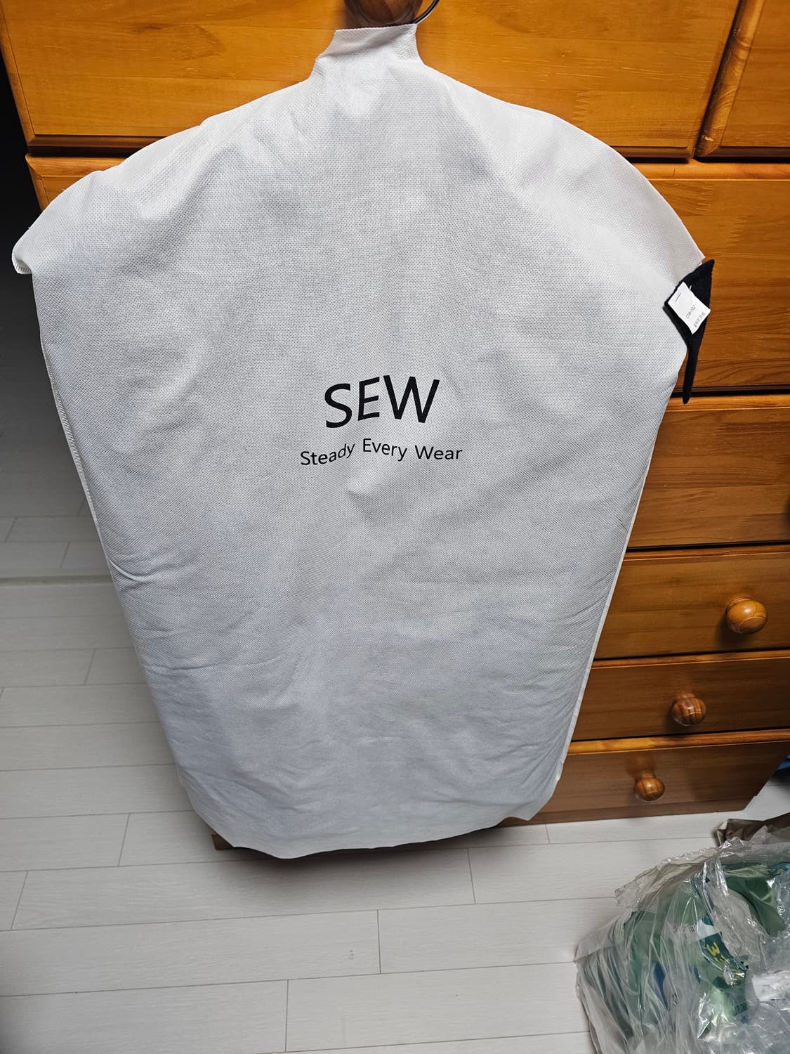 sew 스테디에브리웨어 울 하프 코트 네이비 3사이즈 상품이미지3