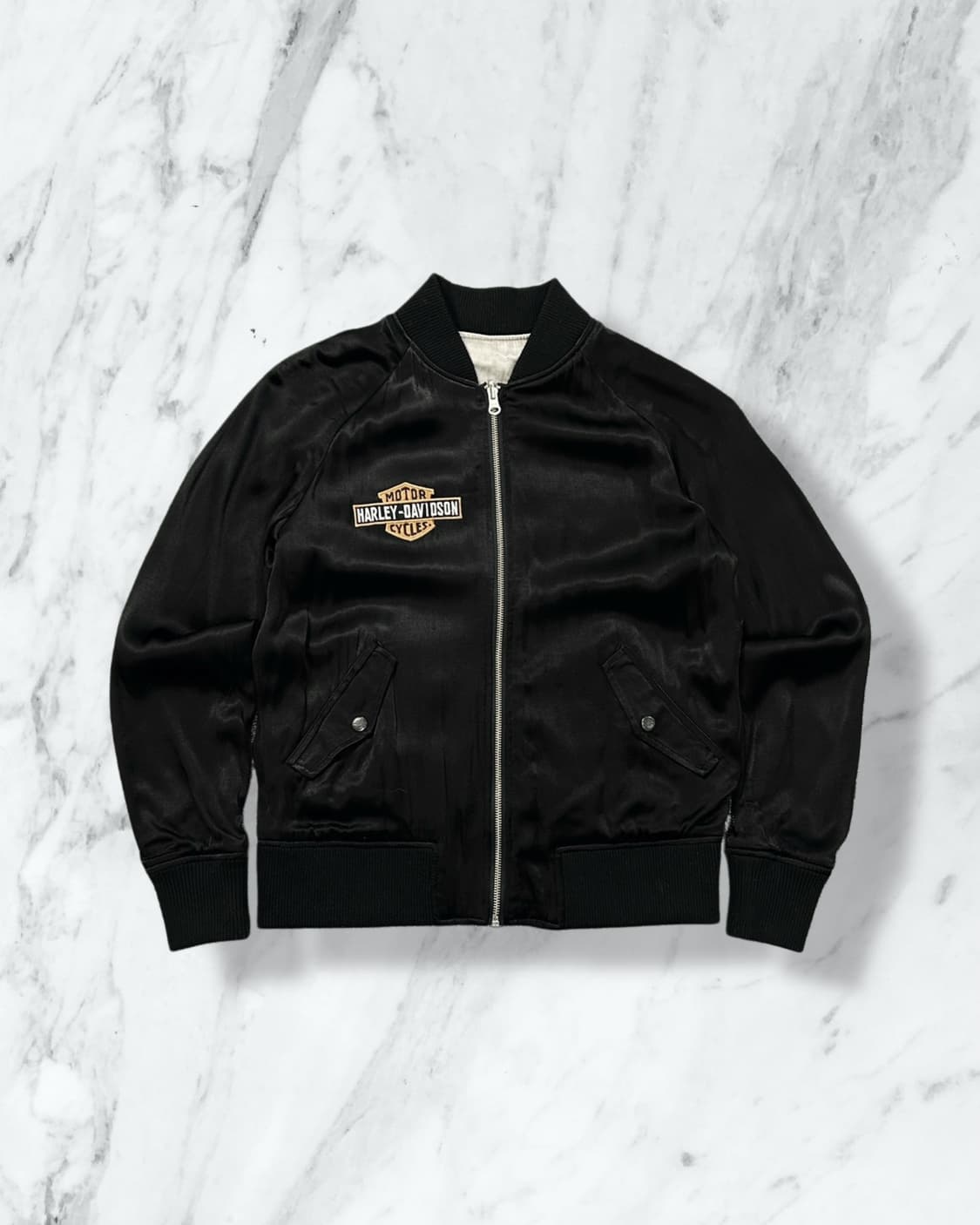 할리 데리비슨 자수 빅로고 리버시블 스카쟌  상품이미지2