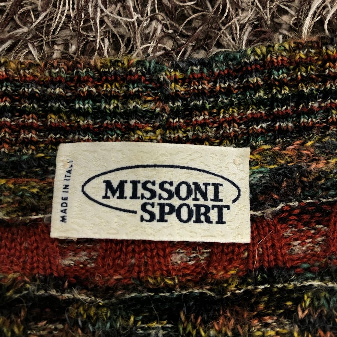 미쏘니 울 패턴 가디건 상품이미지6