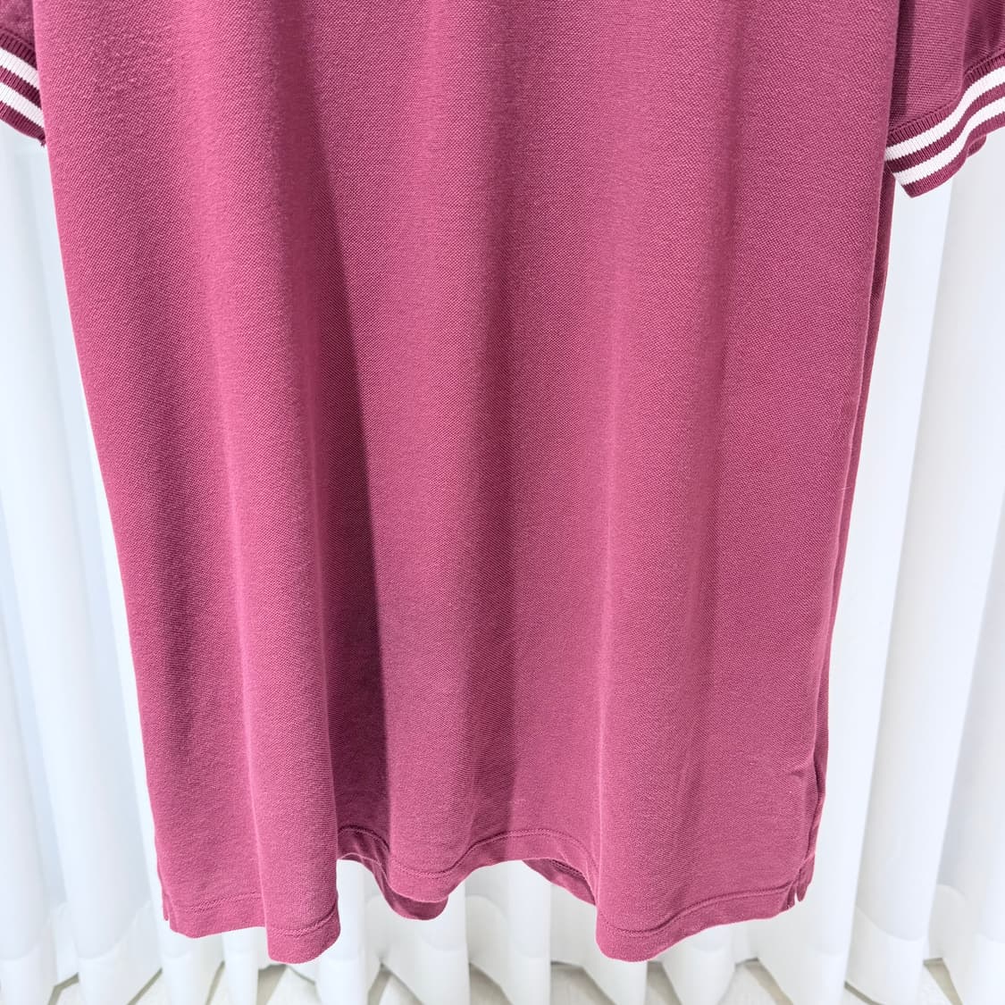 2XL / 브루넬로쿠치넬리 스트라이프 와인색 폴로 티셔츠 상품이미지5