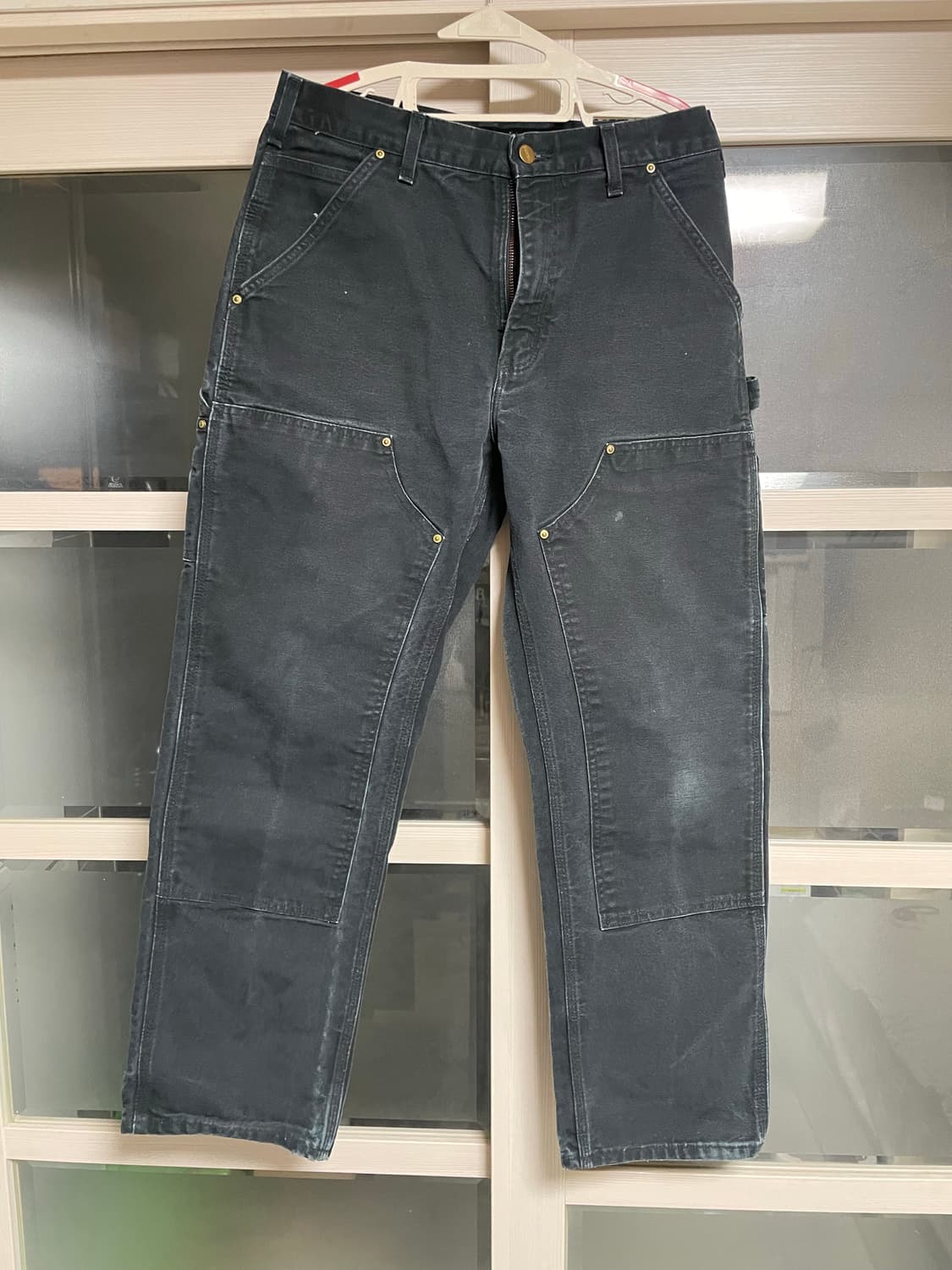 [31x30] 00s 칼하트 더블니 블랙 덩가리 상품이미지1