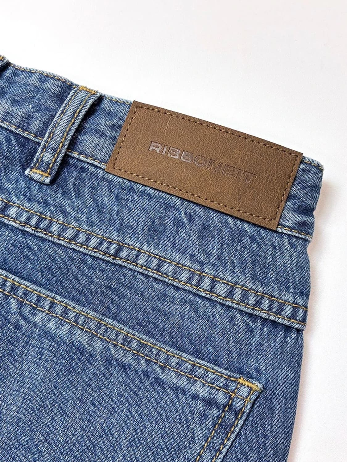 리본빛 RIBBONBIT 루즈 테이퍼드 데님 팬츠 PN5350 상품이미지7