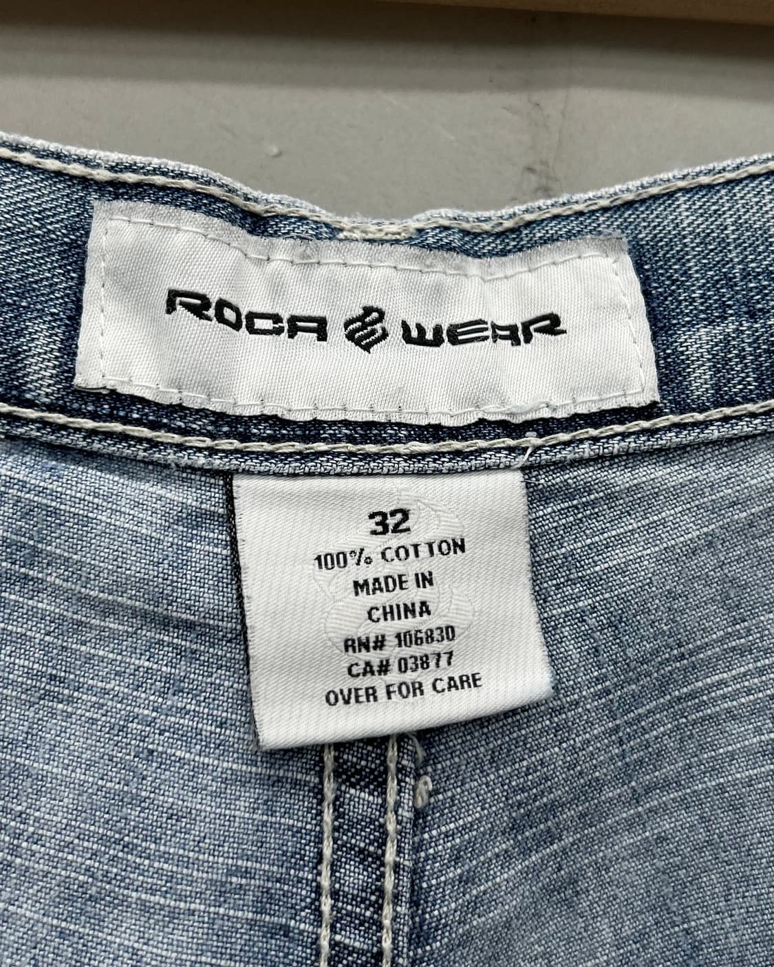 ROCAWEAR 로카웨어 백포켓 자수로고 데님 버뮤다 팬츠 상품이미지9