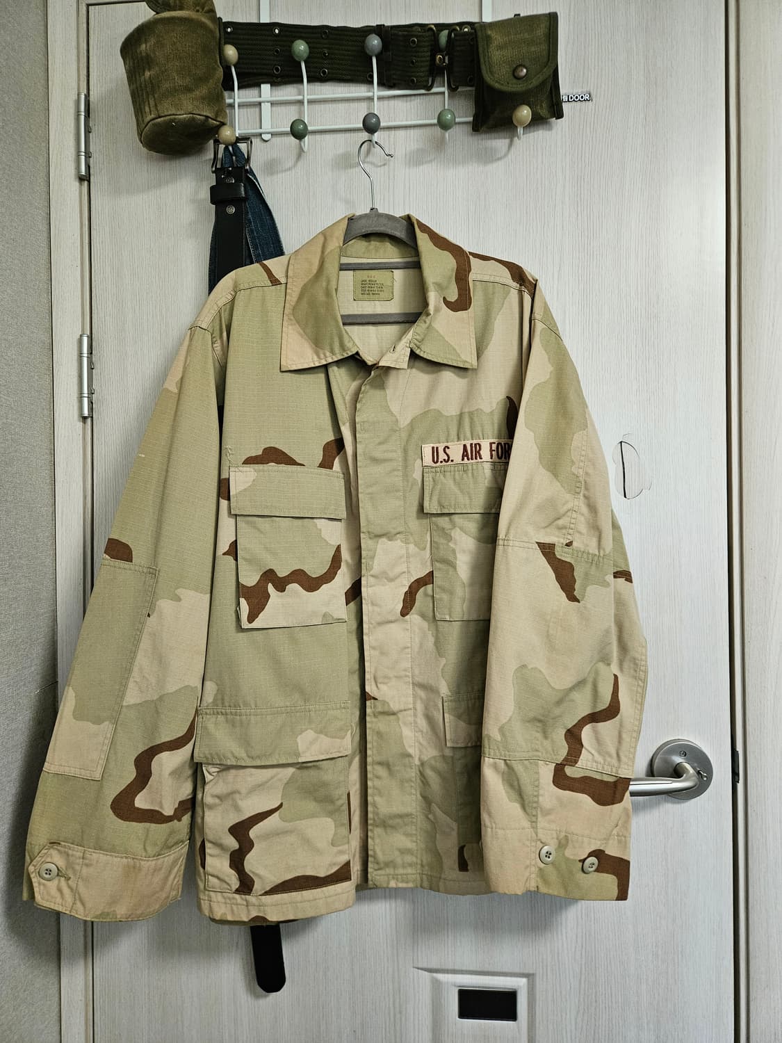 90sOg usa army military 자켓 l/r 미군 퍼티그 사막 상품이미지1