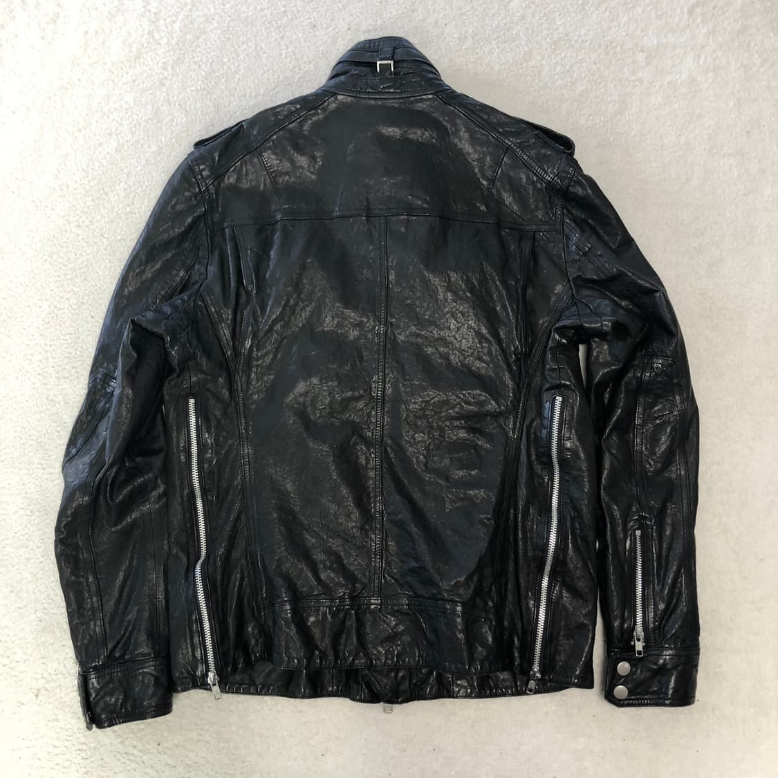 에디슬리먼맛 이태리 램스킨 레더자켓  상품이미지2