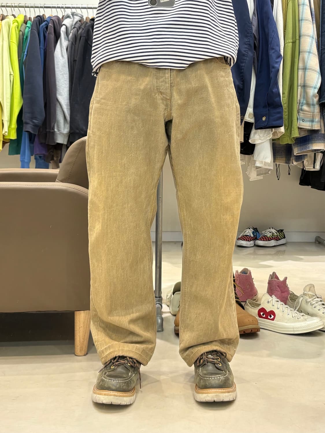 질 샌더 레더 택 데님팬츠 상품이미지8