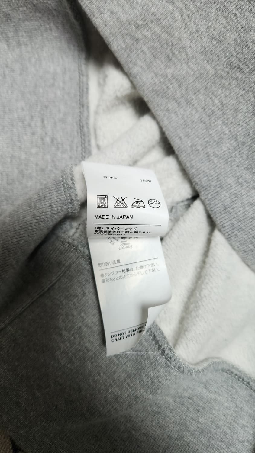 WTAPS 맨투맨 그레이 스웨트셔츠 M 100 사이즈 상품이미지6