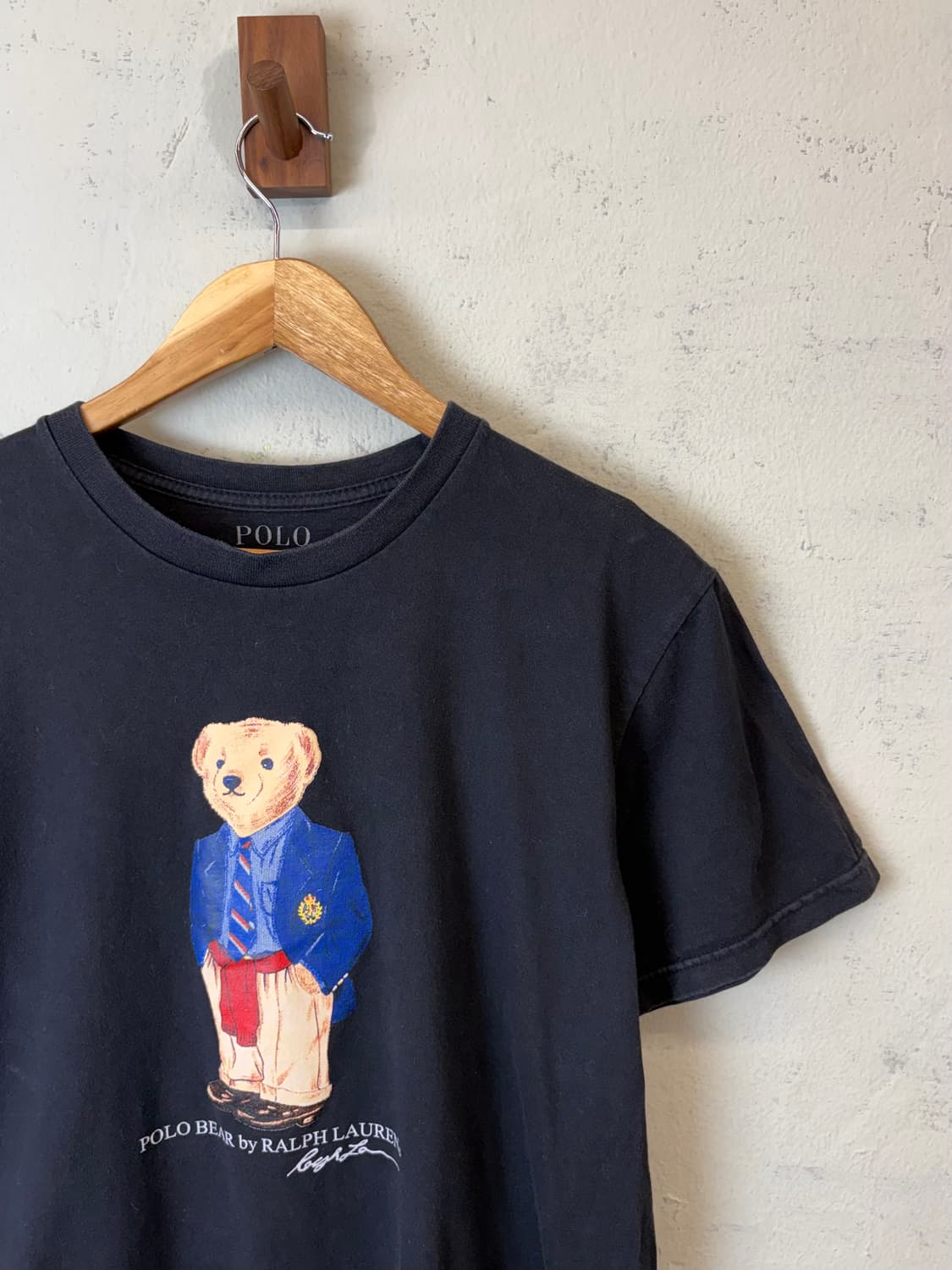 폴로랄프로렌 폴로 베어 블랙 반팔티 상품이미지2