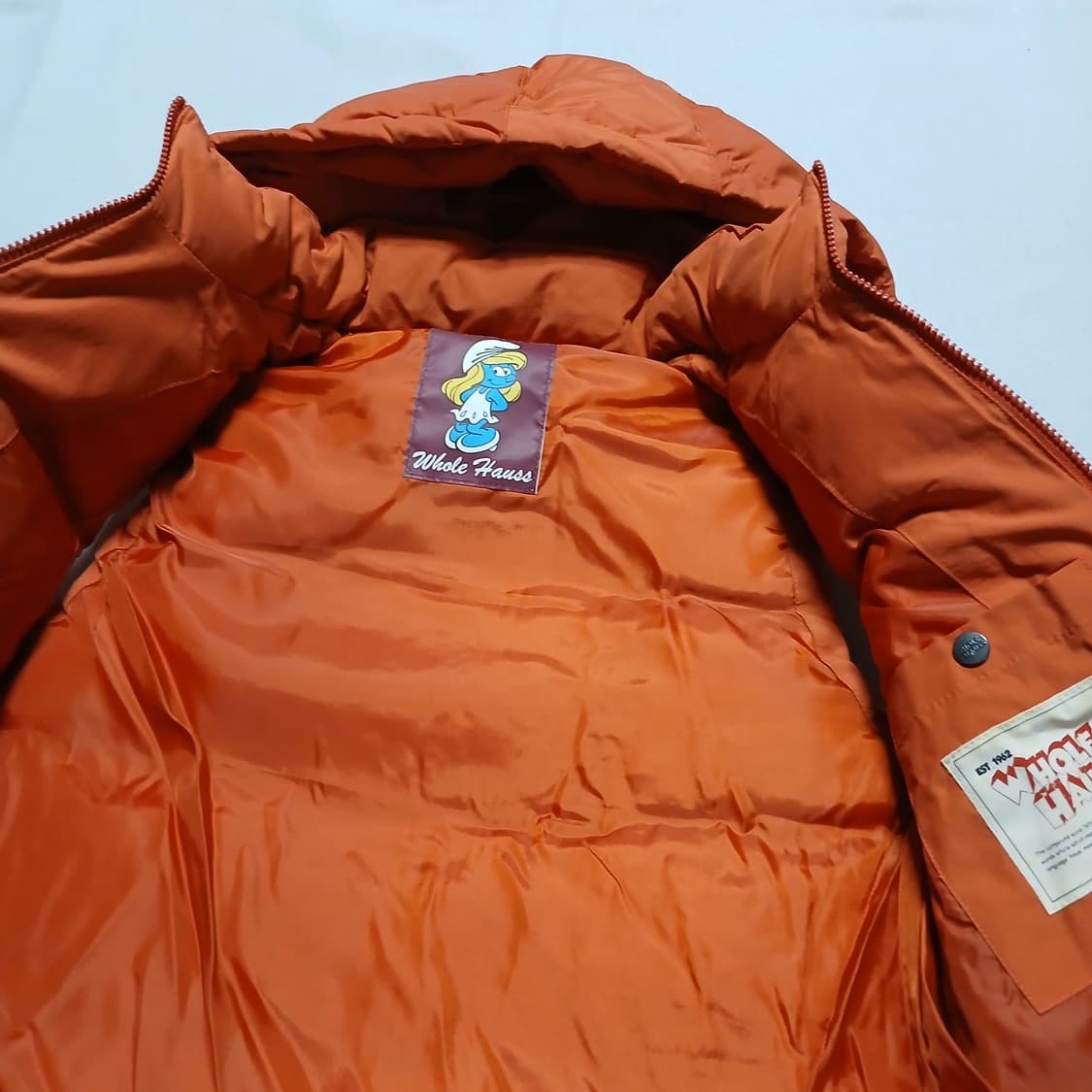 홀하우스 스머프 조끼 패딩조끼 자켓 베스트 빈티지 상품이미지7