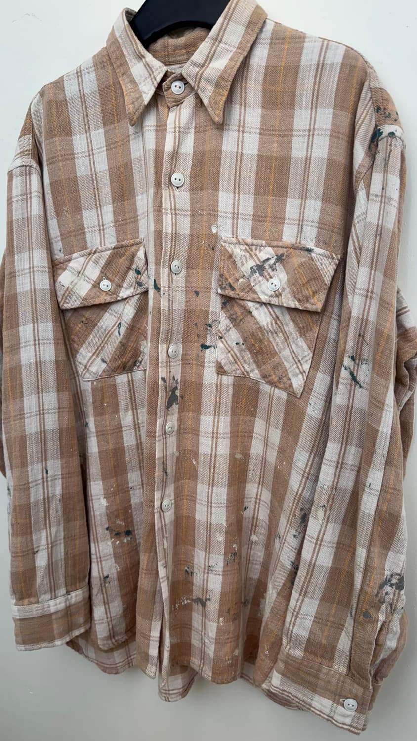 Bowwow 페인트 플란넬 셔츠 M 상품이미지2