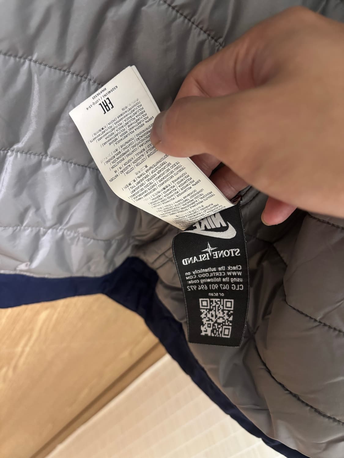 스톤아일랜드 X 나이키랩 패딩 자켓 M (100-105) 상품이미지3