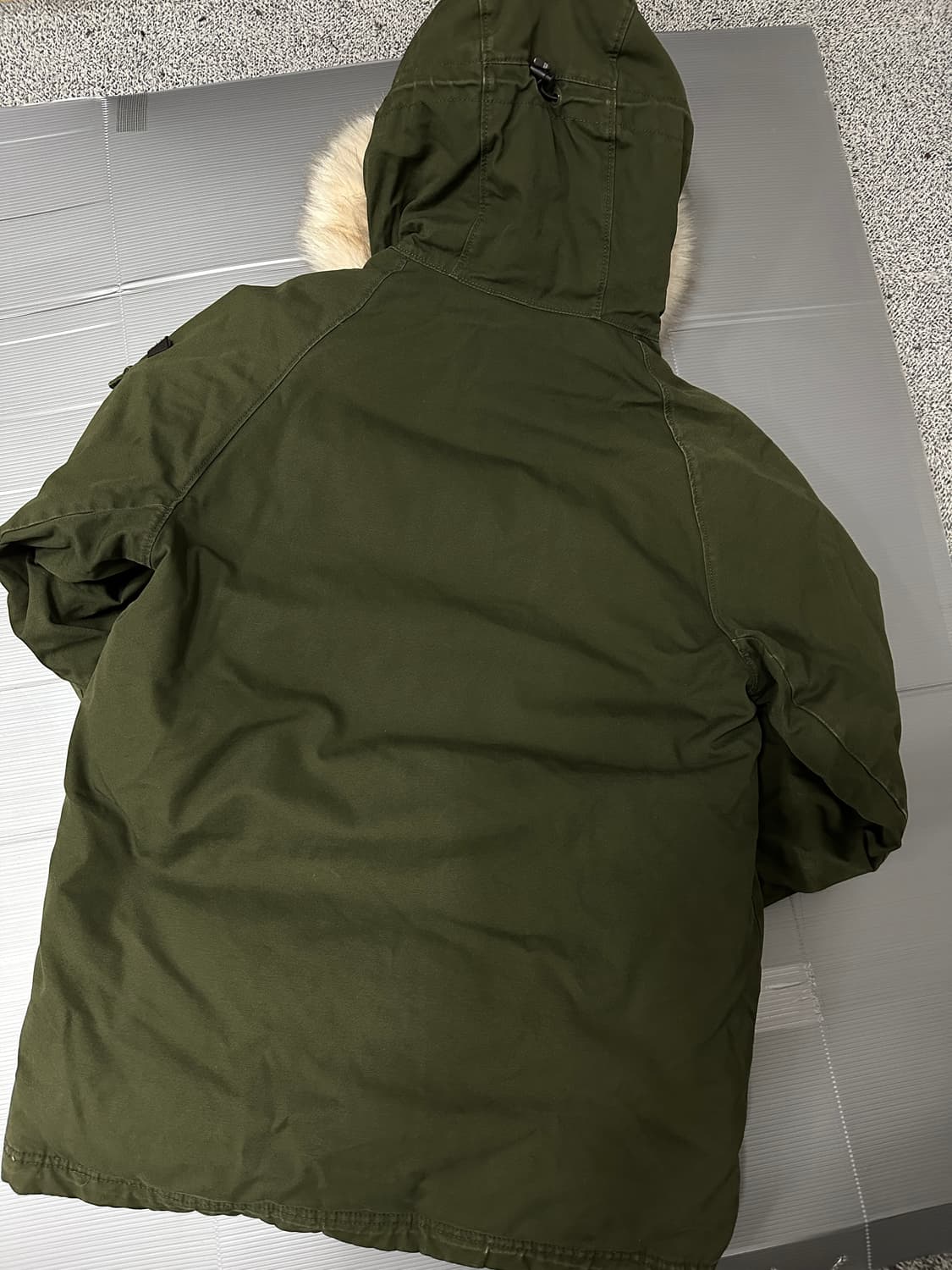 아디다스 밀리터리 덕다운 패딩 야상 카키 95 상품이미지7
