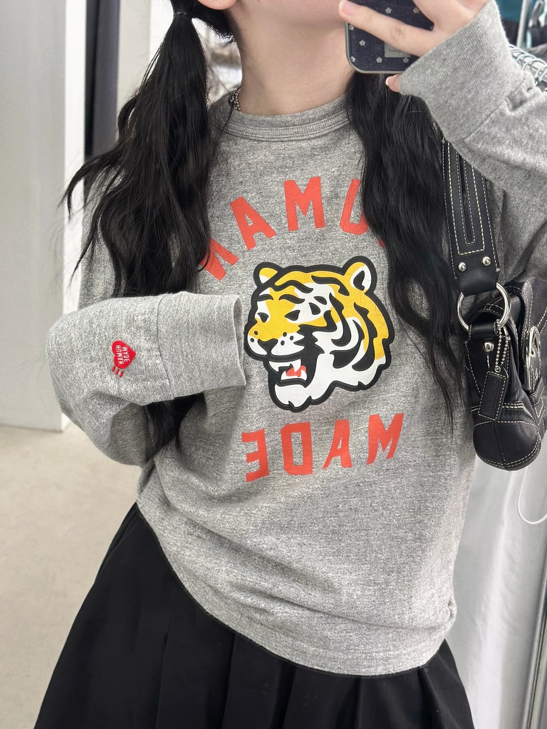 휴먼메이드 타이거 그레이 롱슬리브  상품이미지2