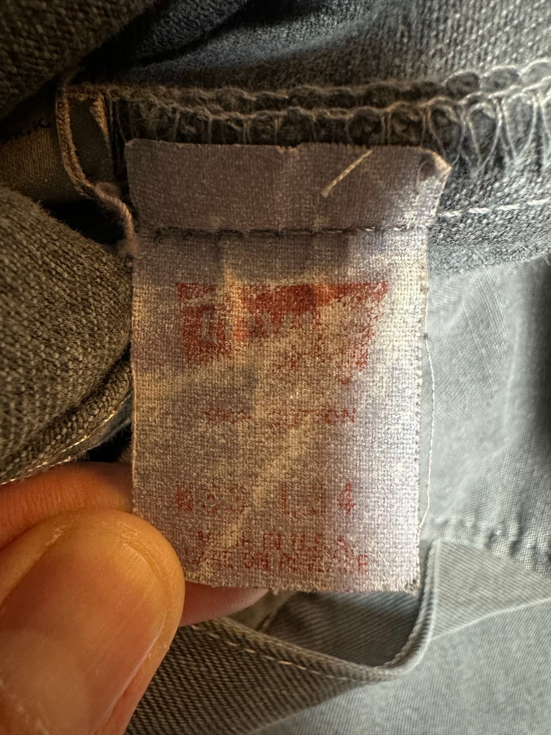 90s 빈티지 리바이스 501 차콜 그레이 상품이미지5