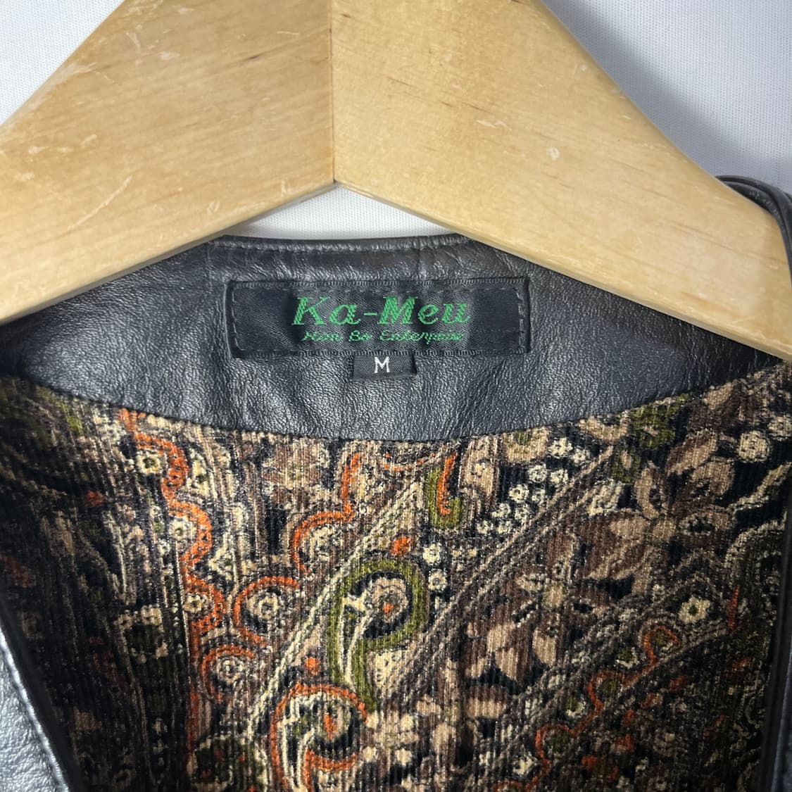 [JPN] 빈티지 페이즐리 카우스킨 베스트 상품이미지5