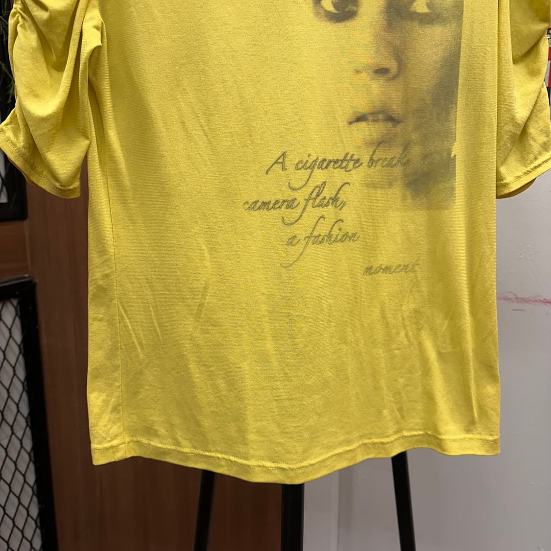 Mustard Reprint Sheer Top  상품이미지4