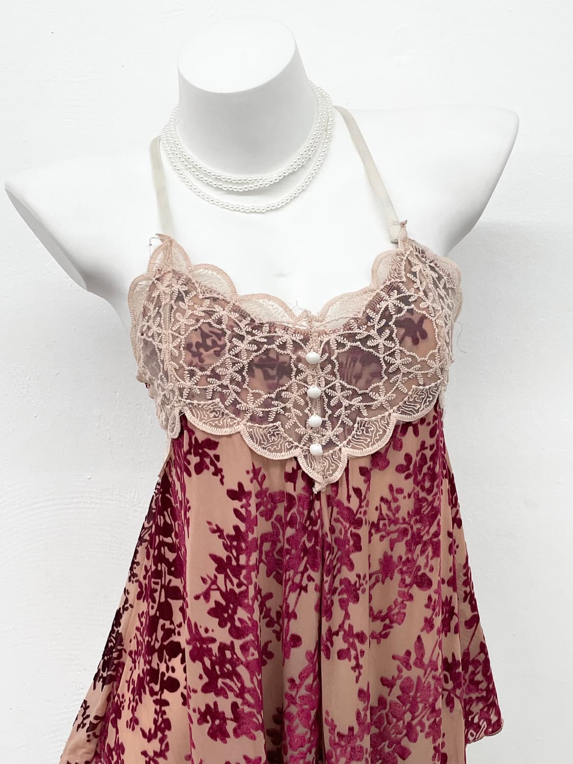 오리엔탈 플로럴 버튼 슬립 상품이미지2