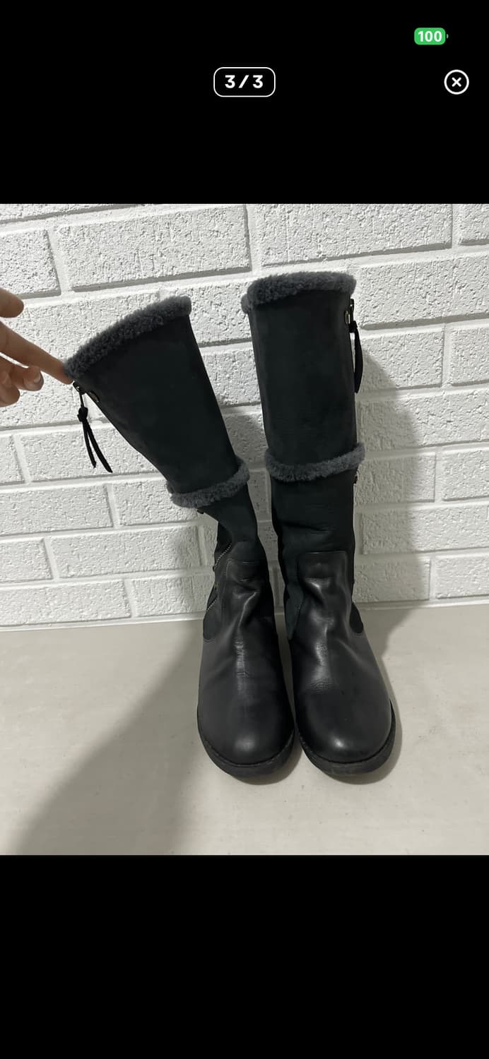 수제화 털가죽 롱부츠 상품이미지3