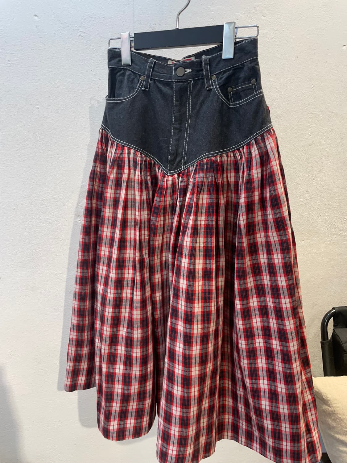 ATSUKI ONISHI 믹스 텍스쳐 스커트 (S) 상품이미지1