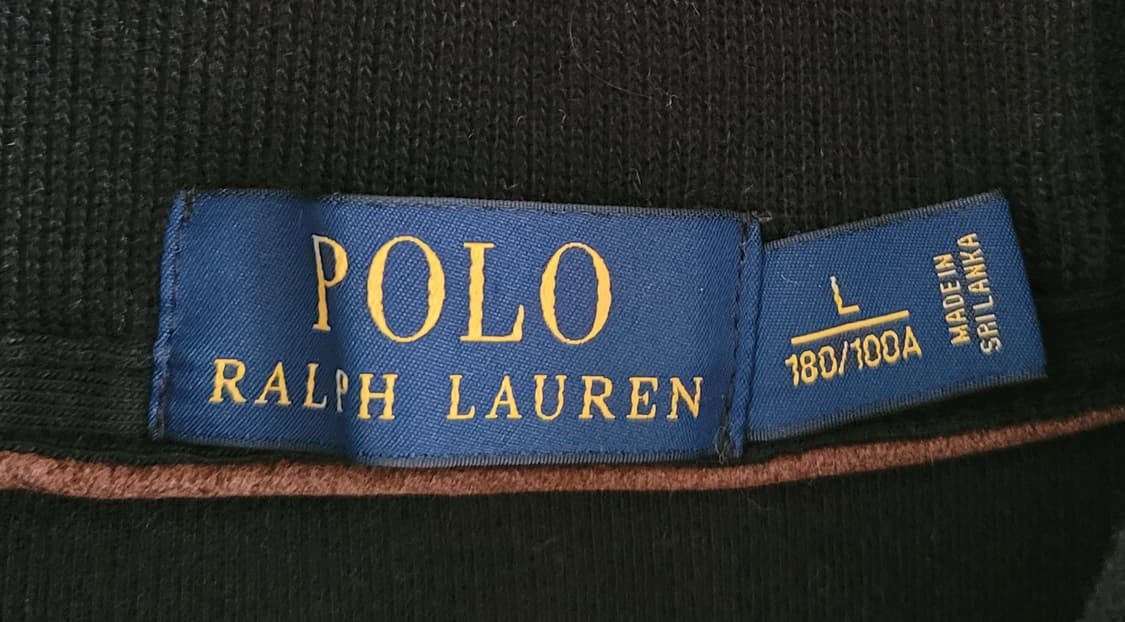 폴로 랄프로렌 남성용 숄칼라 면 스웻셔츠 블랙 (L) 상품이미지4
