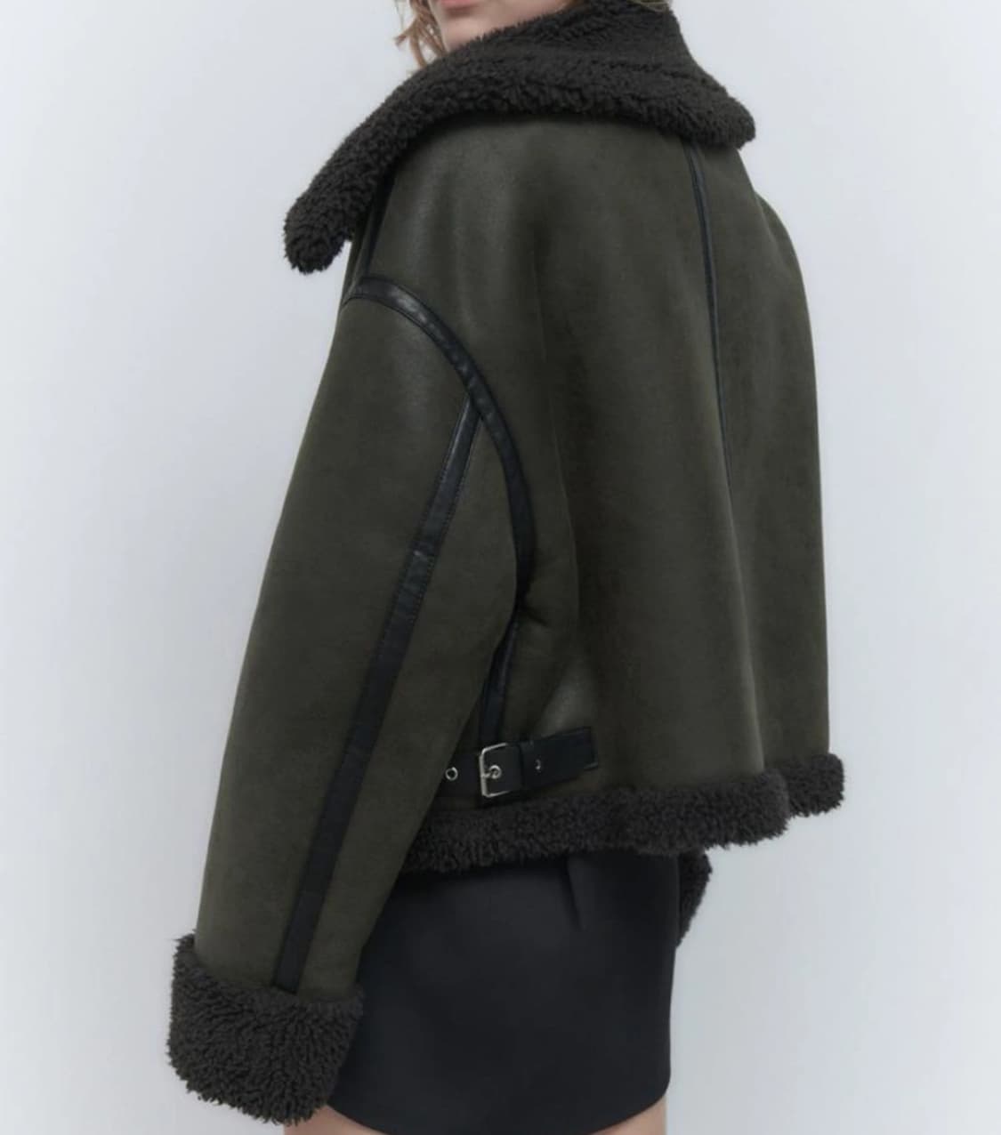 [상태좋음] 자라 더블 페이스드 점퍼 무스탕 - M 상품이미지1