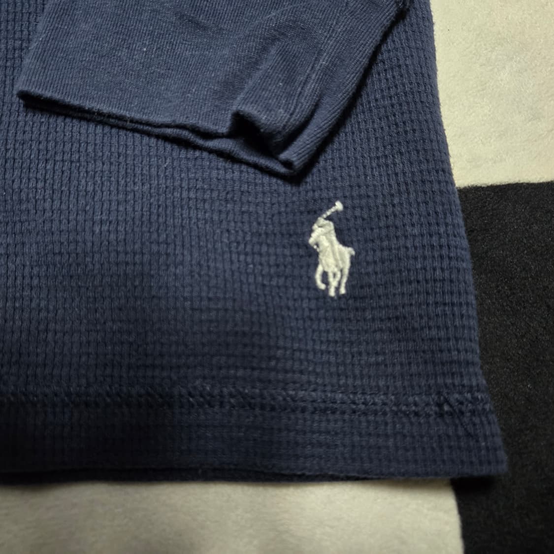 XL 폴로랄프로렌 스펠아웃 와플 티셔츠 네이비 상품이미지3