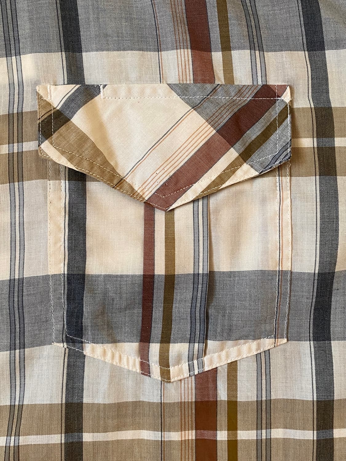 빈티지 체크 포켓 셔츠 (Man 2XL) AB1313 상품이미지5