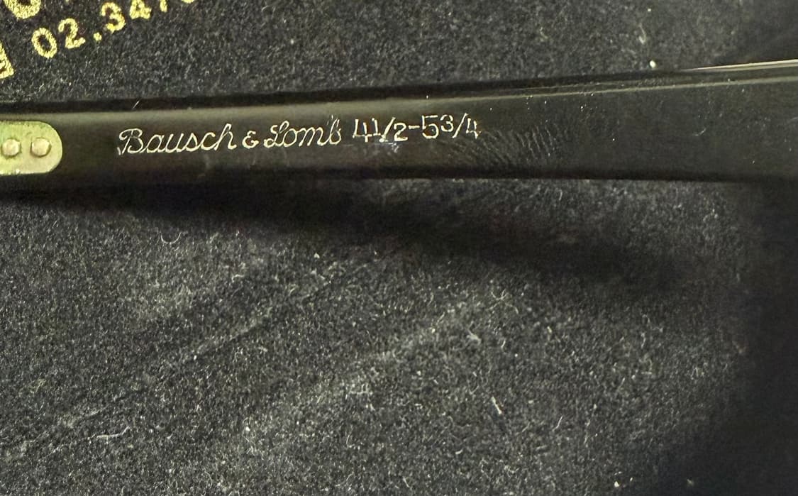 50s~60s 빈티지 바슈롬 캣아이 하금테 상품이미지7