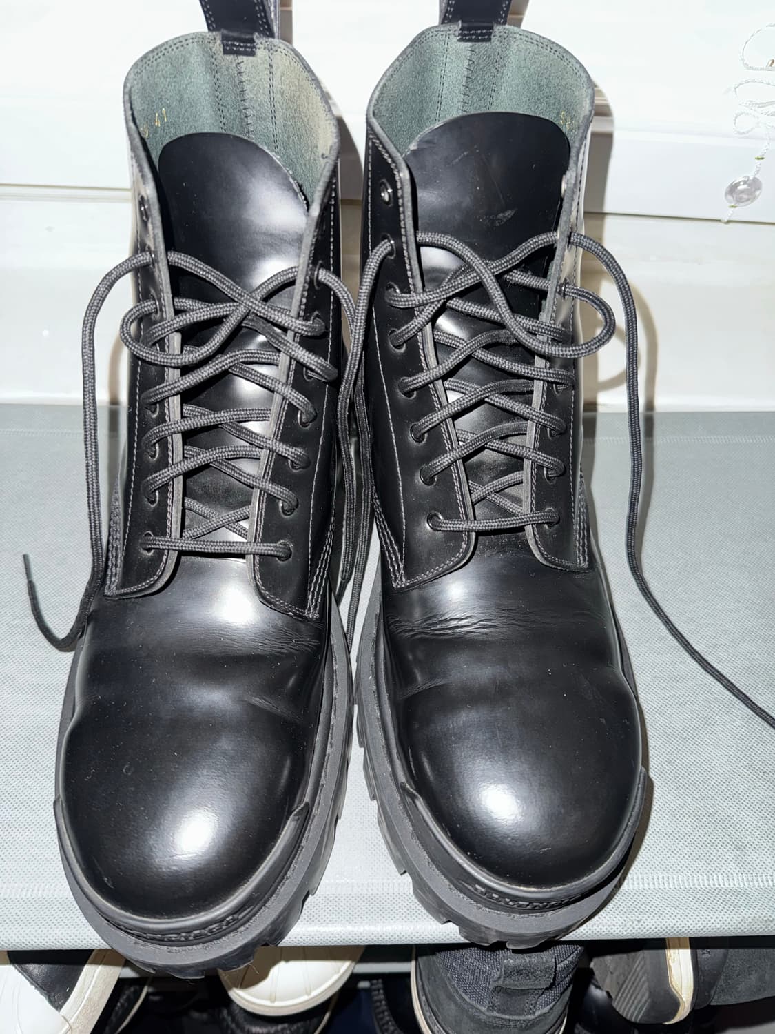 발렌시아가 스트라이크 레더 부츠 (41,265-270mm) 상품이미지3