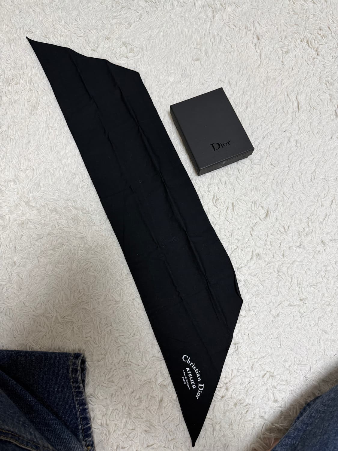 디올 Dior 스카프 블랙 상품이미지1