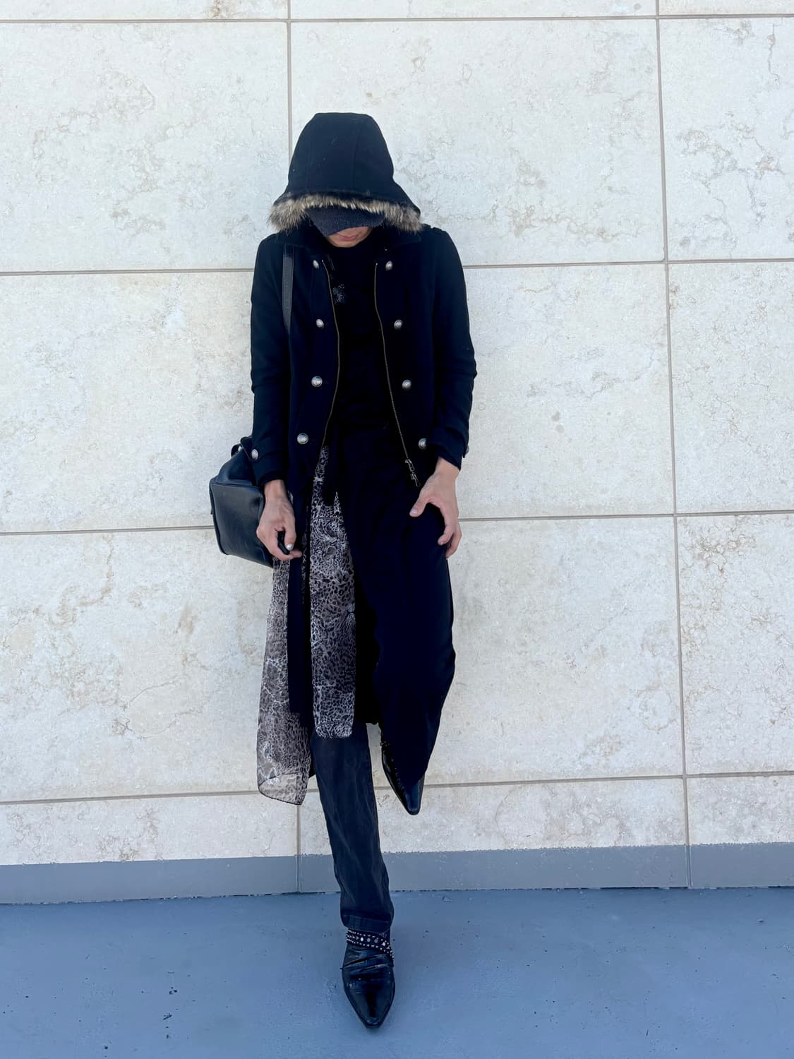 “Vintage” Black Semi- Boots Cut Pants 상품이미지8