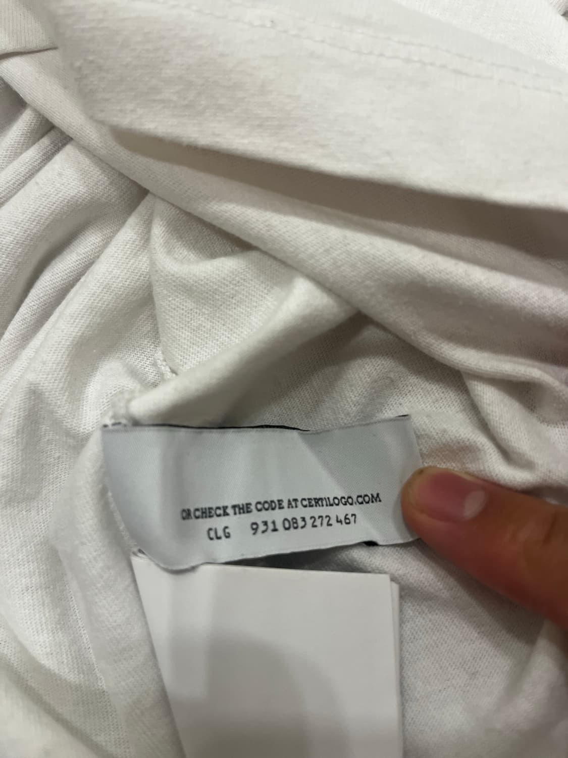 오프화이트 카라바지오 티셔츠 상품이미지5