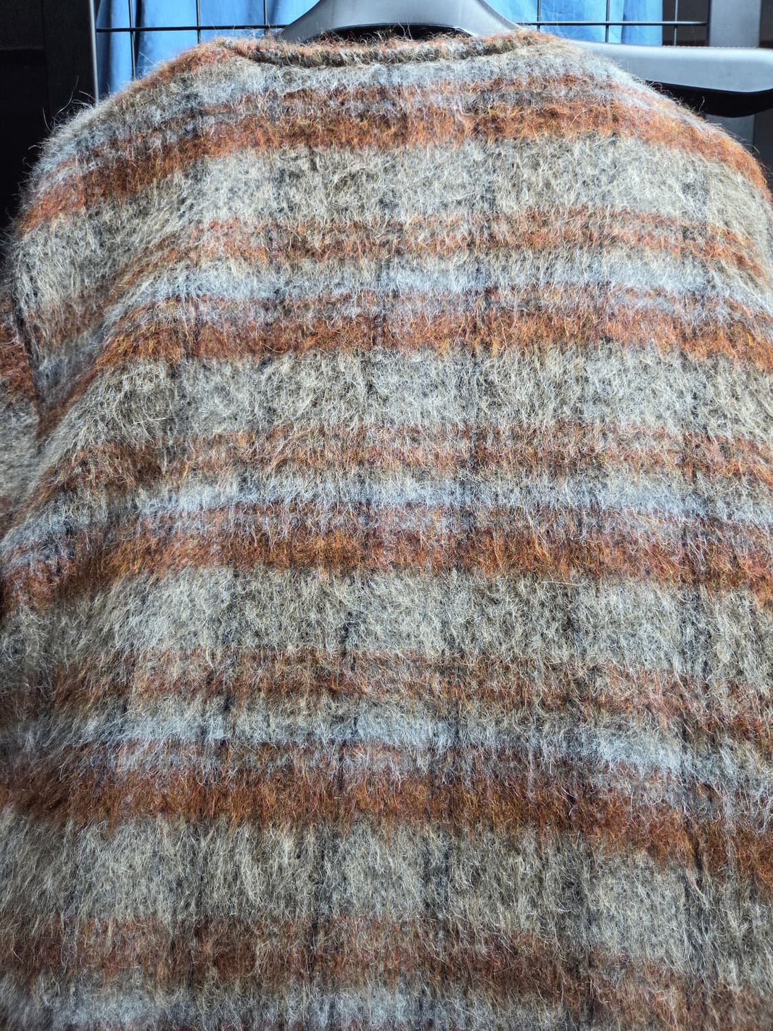 아워레가시 모헤어 가디건 어멘트 체크 새상품 상품이미지6