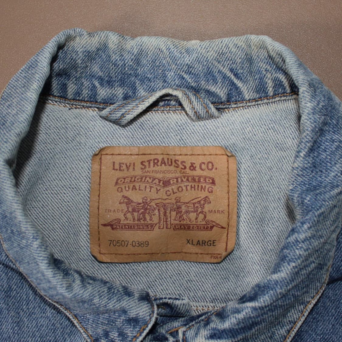 90s Levi’s 리바이스 70507 데님 트러커 자켓 L003 상품이미지6