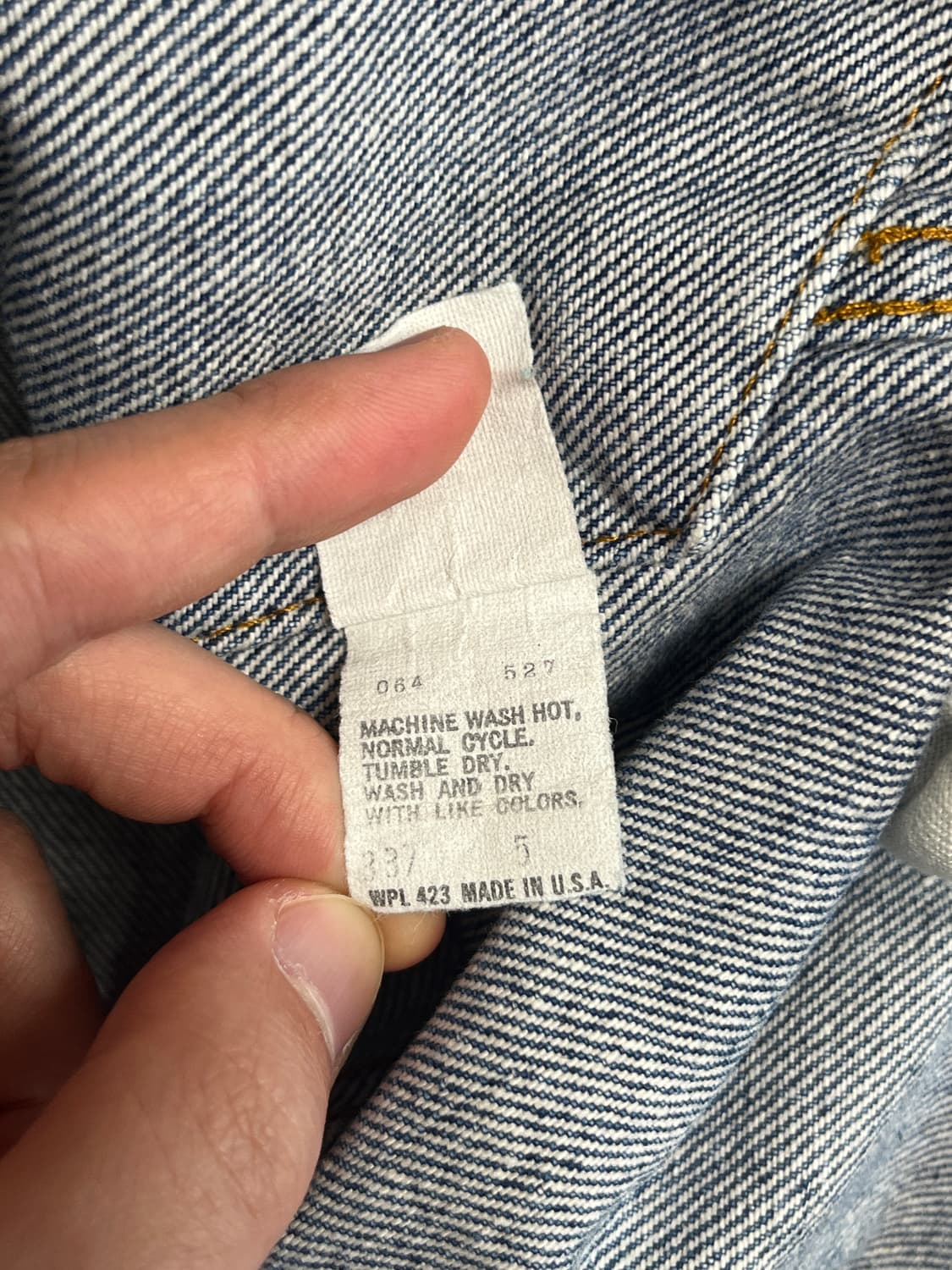 80s 리바이스 70506 USA  데님자켓 청자켓 상품이미지8